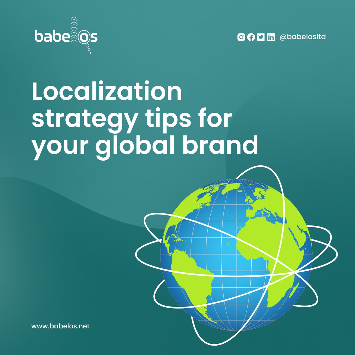 Babelos's tweet image. As you take your business global, there is a need to effectively connect with new markets and achieve brand success. This can be achieved with a solid localization strategy. Swipe to read some #Localizationstrategy tips you can follow 👇
(A thread)
#BabelosLtd