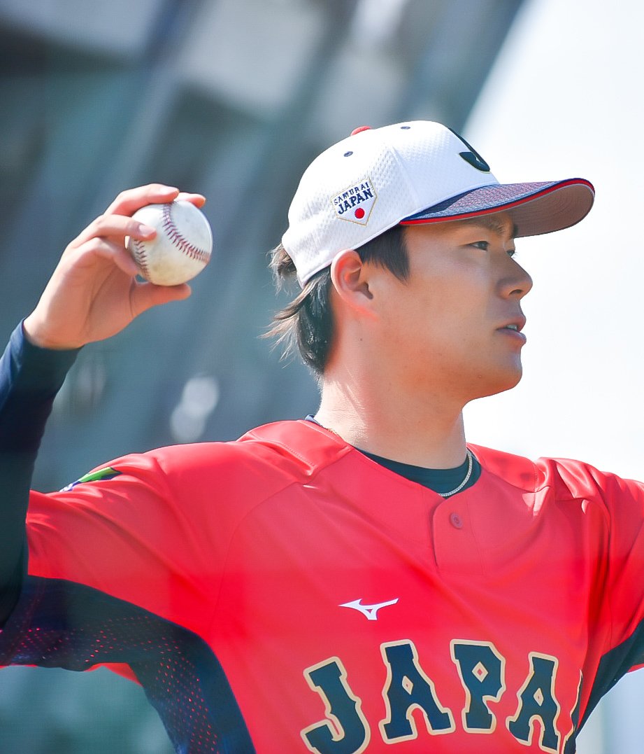 この時めっちゃ近かったのに… 写真下手すぎた笑 #山本由伸 #侍ジャパン