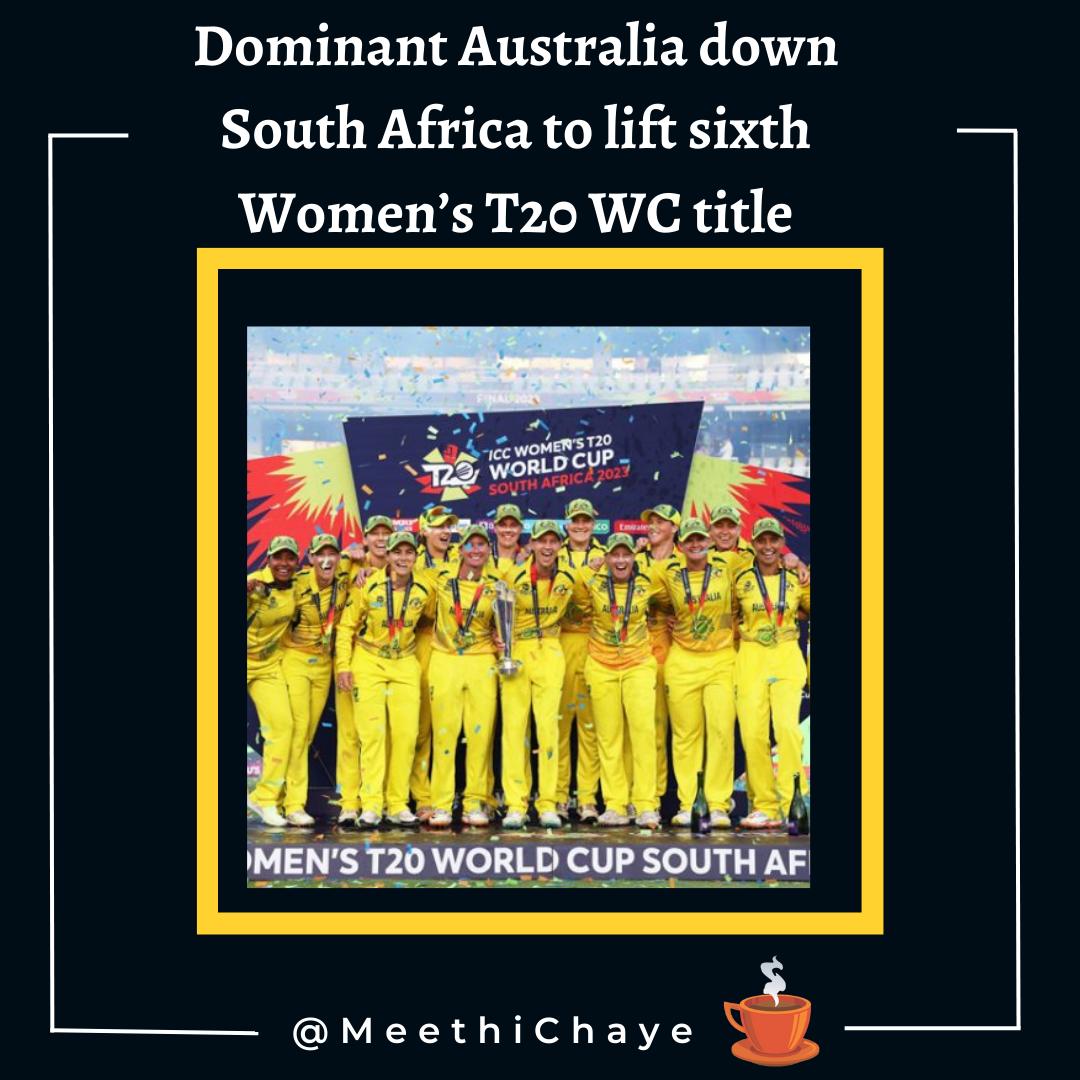 Australia wins the #T20WomensWorldCup #t20worldcupfinal #T20WorldCup2023
