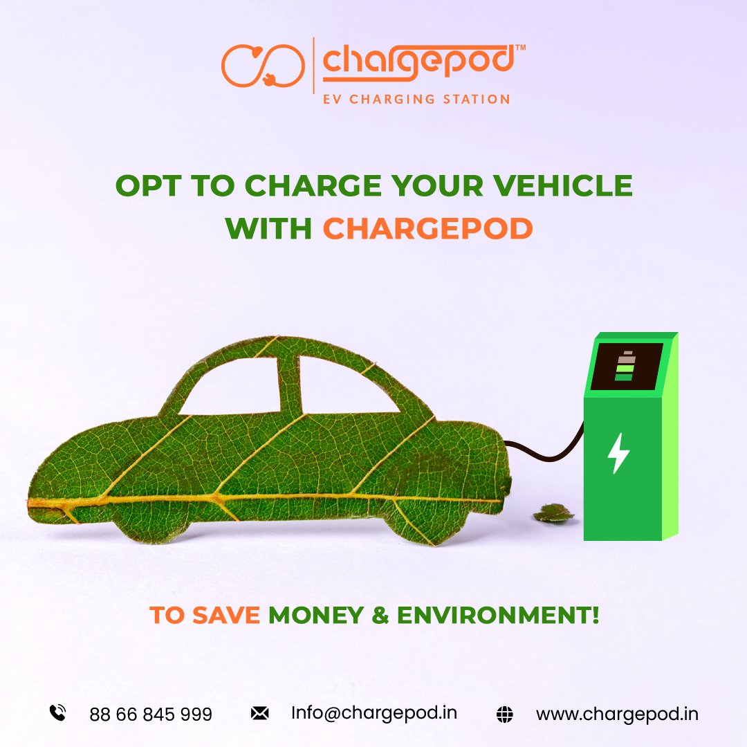 charge_pod's tweet photo. Having an electric vehicle not only helps save the environment, but it also helps in saving a lot of your hard earned money!
.
.
.
.
.
For more info visit https://t.co/2Yb9nGiv04
.
.
.
#ElectricVehicle #Electric #cleanenergy #chargepod #nogas #evcharger #driveelectric #EV https://t.co/zmhAyDB6qa