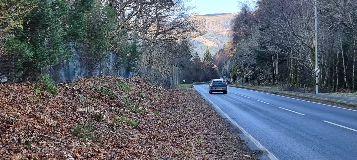 @NWTrunkRoads tremendous job by your crew today clearing 47y of brushwood from North side of A82T at PH49 4JX, thank you!