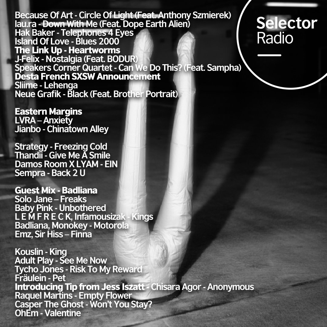 @DamosRoom x @LYAMLYAMLYAM - EIN on @BritishMusic_'s @SelectorRadio 
Cheers @jamzsupernova 

li.sten.to/drxl_ein