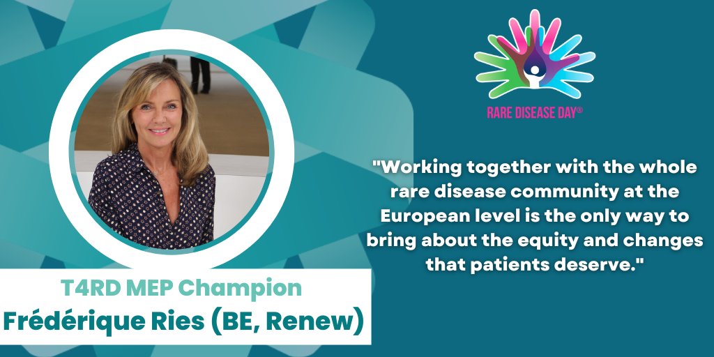 Ahead of #rarediseaseday2023, Together4RD MEP Champion <a href="/Frederiqueries/">Frédérique Ries</a> explains why initiatives working at the EU-level, like T4RD, can bring change for people living with a rare disease. 

Join the community this February 28 and show your support for #RareDisease #Patients