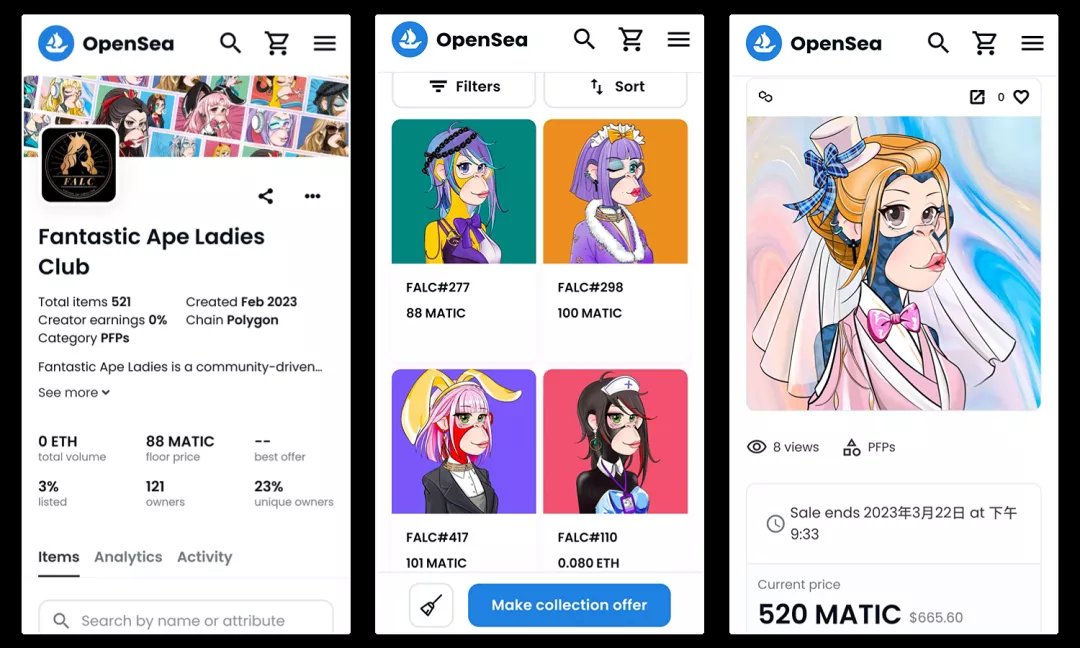 FALC猿女神已经正式上线Opensea平台
opensea.io/collection/fan…