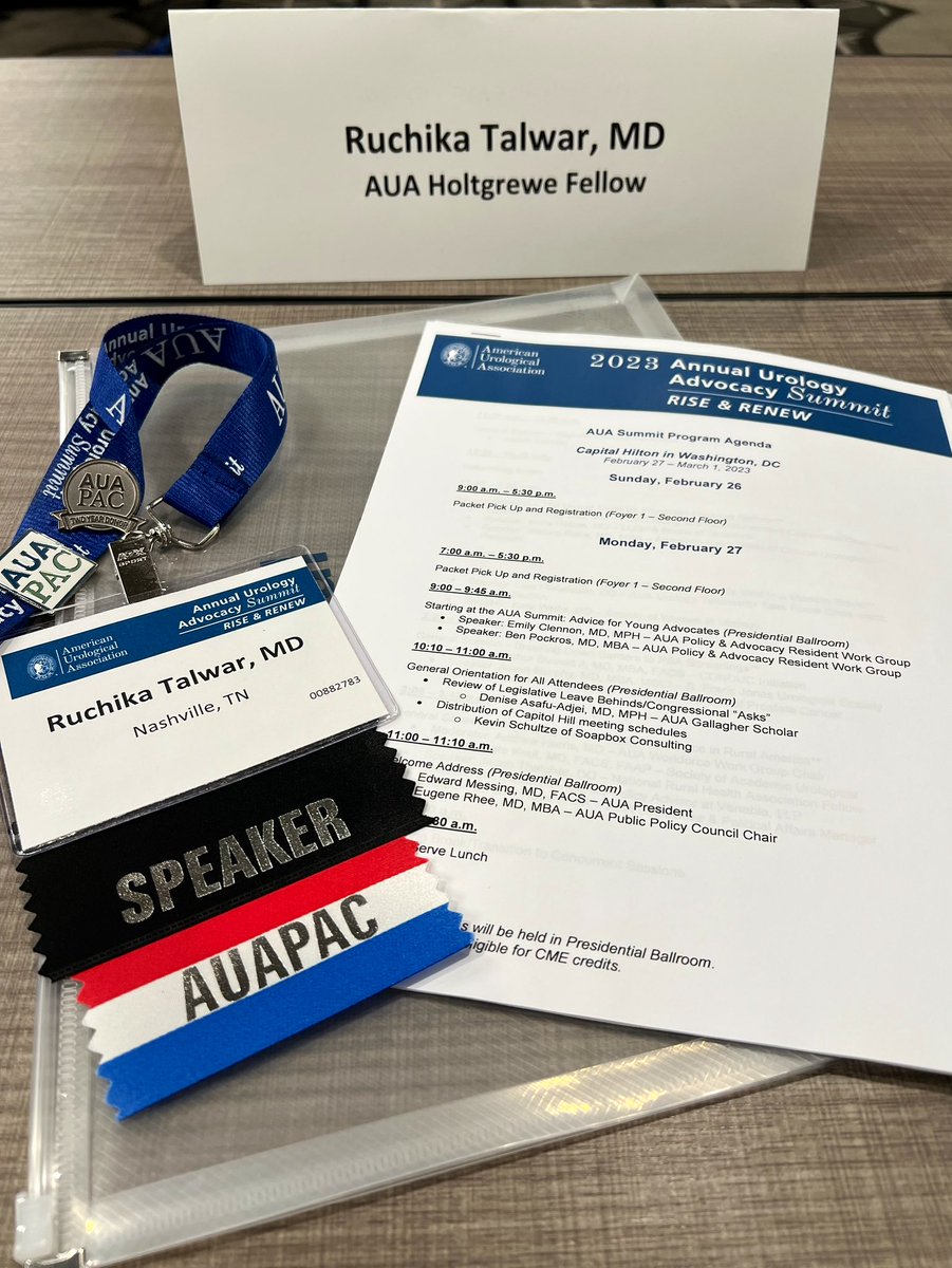 Good morning from DC!☀️🏛️ Kicking off the #AUASummit23 bright and early this morning!

Doing something new this year 👉🏽 excited to partner with @urotoday to bring this important health policy content to the entire urology community! Follow along, we need your advocacy! 👀