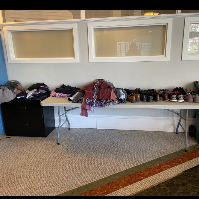 CaritasBoston's tweet photo. Thank you Ben Price, Caritas Young Leader, for the donation of gently used men’s clothing and shoes donated to the residents of Central House. Residents were expressing their appreciation the moment the clothes were dropped off.

#CaritasCares #GreaterBoston #EndHomelessness https://t.co/y7pPjhL4Fd