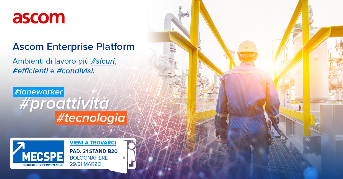Ascom_UMS's tweet photo. Le soluzioni Ascom saranno protagoniste #MECSPE, il più importante appuntamento fieristico in Italia per l'innovazione in ambito #industriale e non solo.

Vienici a trovare (Pad.21 Stand B20) 

👉🏻👉🏻👉🏻 Richiedi qui il tuo ingresso omaggio: https://t.co/Wggpeq5yUf https://t.co/wfmLsJHk8b