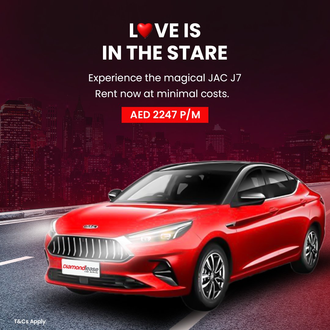 Diamondlease's tweet photo. Experience the magical drive of JAC J7 in pure style.
Monthly Rentals starting @ AED 2247 p/m
#JAC #Sedan #RentACar #Diamondlease #UAE #QualityDrivesValue https://t.co/u3fsdeMvpc
