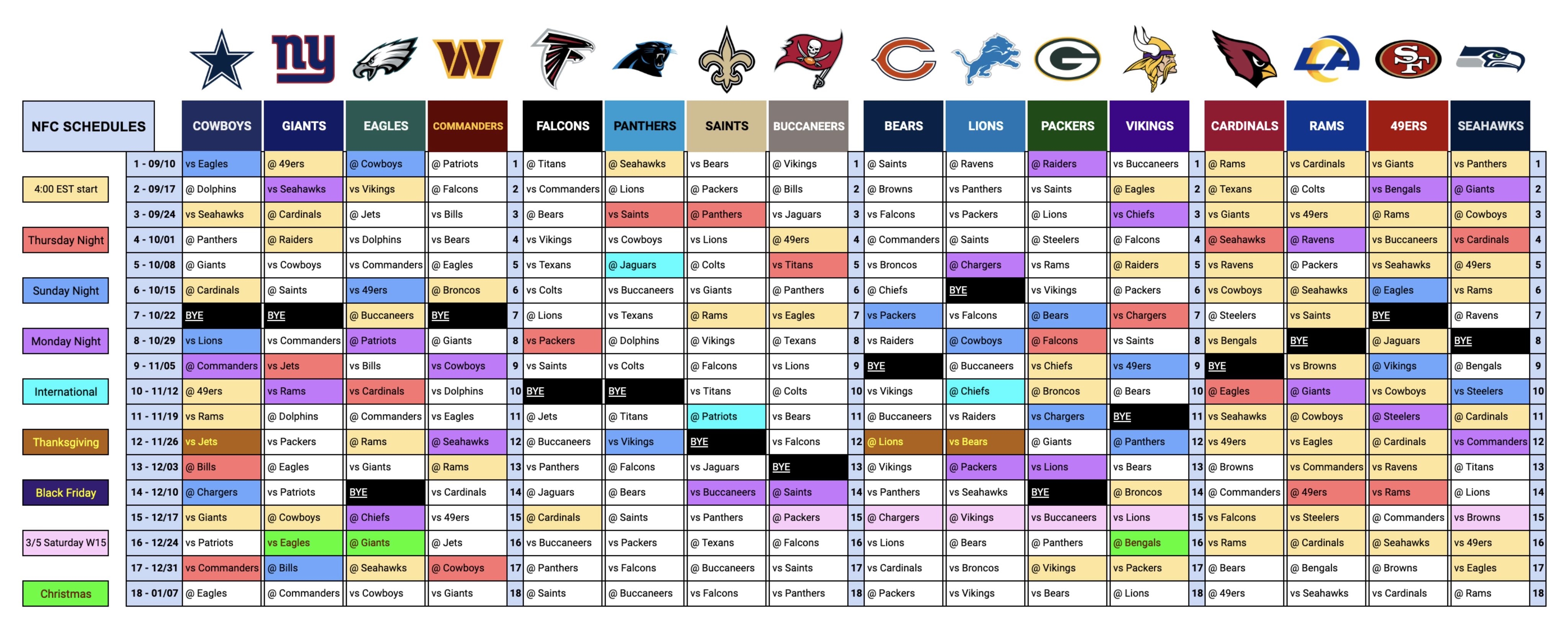 2023 Nfl Schedule Leaks Heres A Running List Of Every Leaked Game And