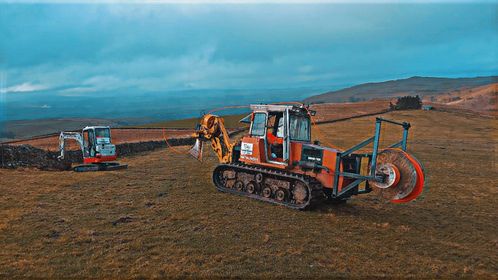 Reaching the 'hard-to-reach' - #teamB4RN contractor, Robson Contracting, started the #Stainmore build yesterday.