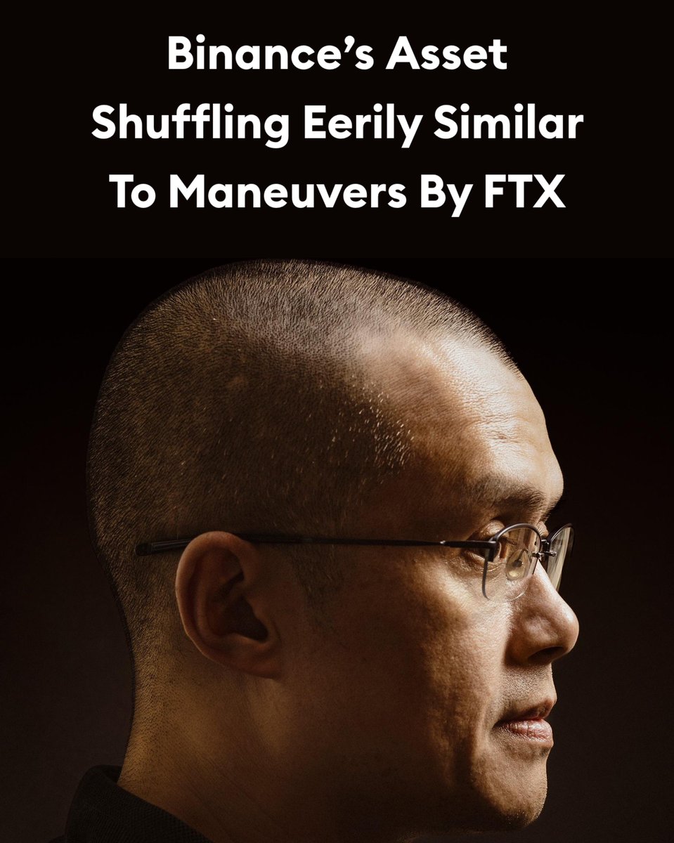 ArchieIntel's tweet photo. JUST IN‼️ Binance shuffled +$1 Billion in customer assets without customer permission, just like FTX - Forbes https://t.co/GZjlJYB28M
