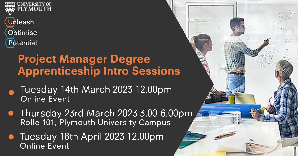 📣APPLICATIONS NOW OPEN 📣 for the #ProjectManager #DegreeApprenticeship Sept 2023 Cohort 

To celebrate we are hosting some information sessions both in person and online.

Follow the link to find out more.

eventbrite.com/cc/project-man…

#project  #apprenticeships #workbaseddegree