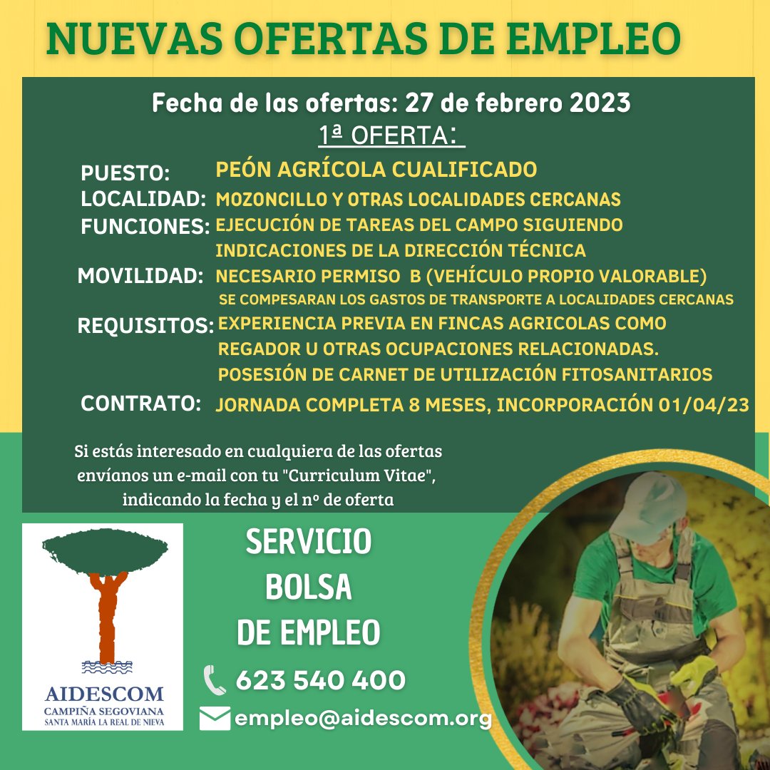 ⚠️🔴NUEVA OFERTA DE #EMPLEO 🔴⚠️