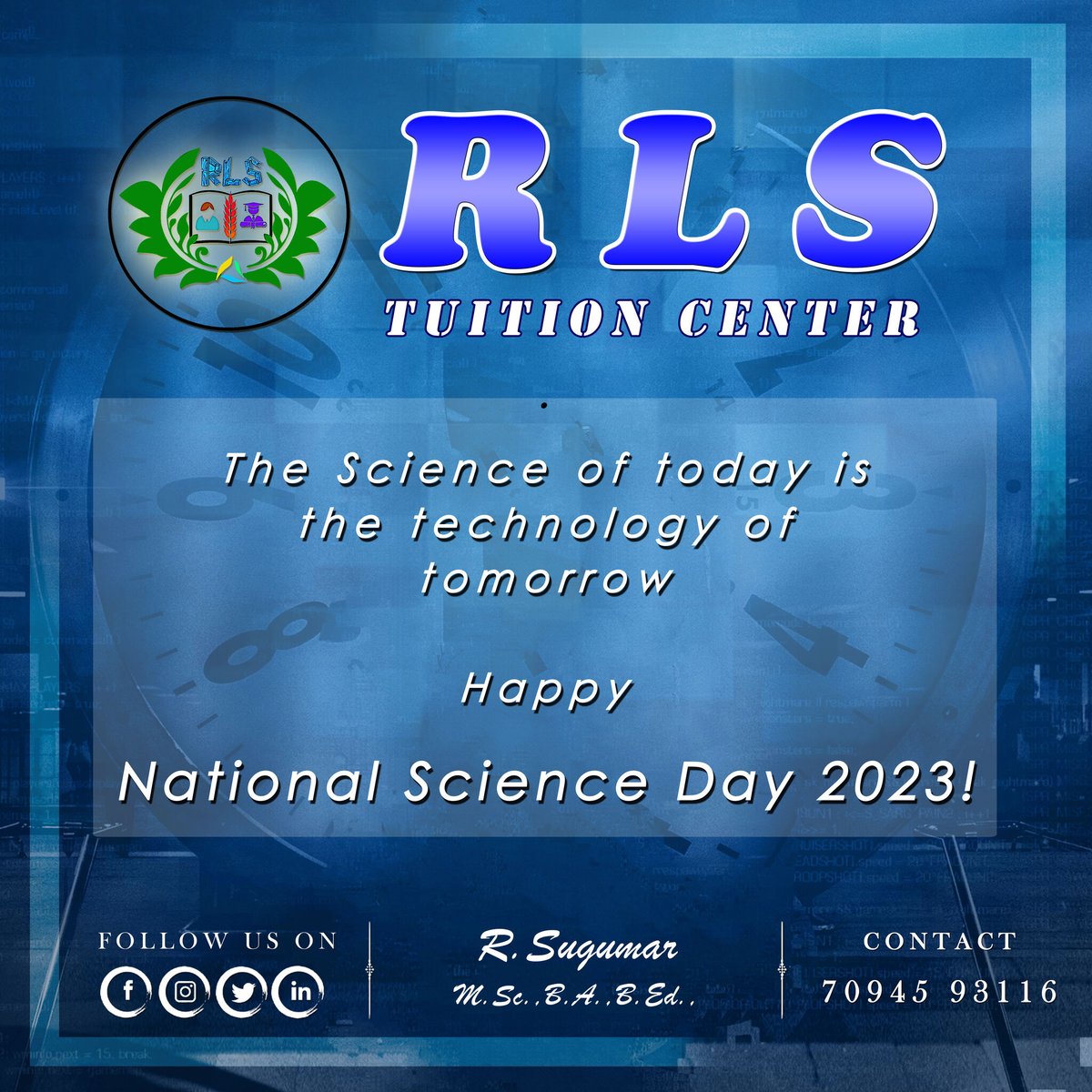 rlstuitionmdu's tweet image. Happy National Science Day!

#rlstuitioncenter #rlssugumar #hometuition #scienceday #nationalscienceday