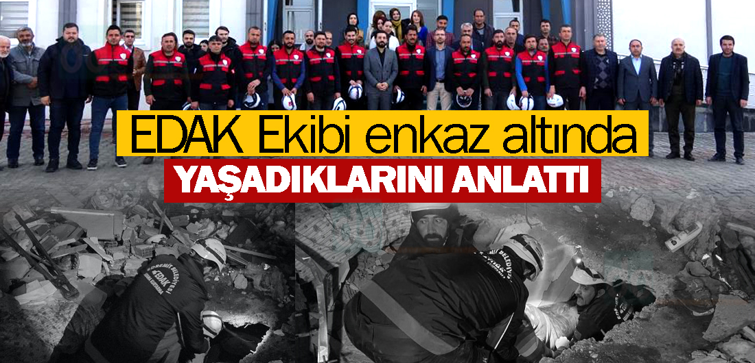 vandahaber's tweet photo. EDAK Ekibi enkaz altında yaşadıklarını anlattı https://t.co/IWkVfwkic3 @ismailssay #EDAK https://t.co/d3naeA531w