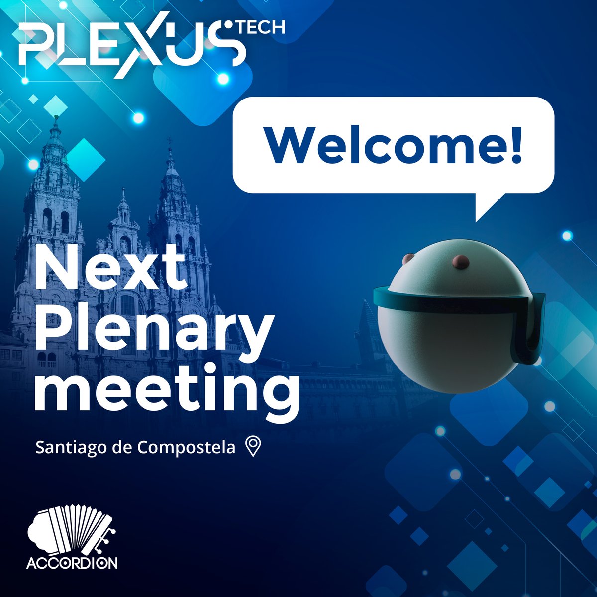 accordion_h2020's tweet image. 🙂 We are just preparing next ACCORDION plenary meeting at Santiago de Compostela 📍 for mid March 🗓️.

#PlexusTech #ACCORDION #h2020 #SantiagodeCompostela