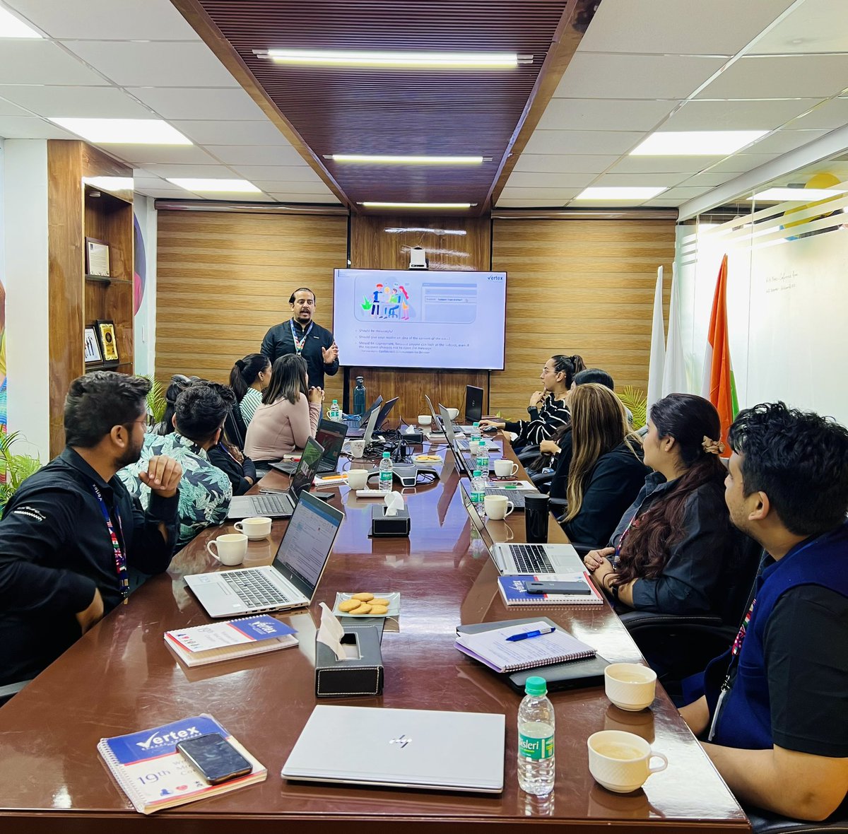 VertexGlobalSe1's tweet photo. Empowering our team with latest skills and knowledge to excel in their roles!

Our in-house upskilling workshop is in full swing, ensuring our teams stay ahead of the curve.

#Vertex #VertexGroup #upskilling #professionaldevelopment #teamgrowth #officelearning #workshops https://t.co/RqAduSR7FV