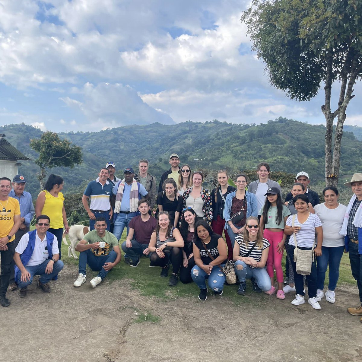 #Kaffeefahrt von #JnKolumbien2023: Besuch bei #Kaffee-Bauern in der Region #Cauca , um u.a. über #Klimawandel, #Feminismus und den bewaffneten Konflikt in #Kolumbien zu sprechen.