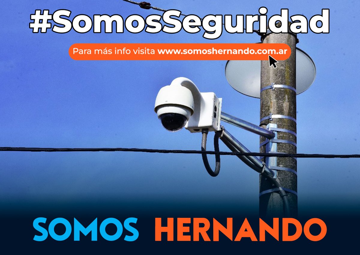 En Hernando merecemos vivir con seguridad 🤝🏻

Instalando cámaras de vigilancia en los ingresos y egresos barriales, así como construyendo corredores iluminados y monitoreados, lograremos construir una ciudad más segura 💪🏻

Podemos lograrlo 💙🧡

#SomosSeguridad #SomosHernando