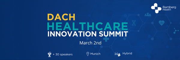 ⚠️ This Thursday join us in #Munich for a debate on the role of  #innovation in #Healthcare and the challenges ahead. 

Check the agenda and register 👉bit.ly/DACH-HIS 
#DACHHis #healthcareevent #bamberghealth