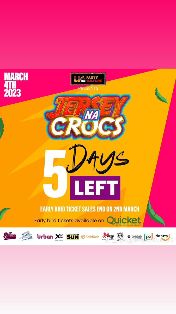 ugpartyculture's tweet photo. Stand a chance to win 🥇 a ticket 🎫 to #JERSEYNACROCS share a video of yourself in your best Team’s JERSEY with the hastag #JERSEYNACROCS now……….! https://t.co/h1VMG16fB8