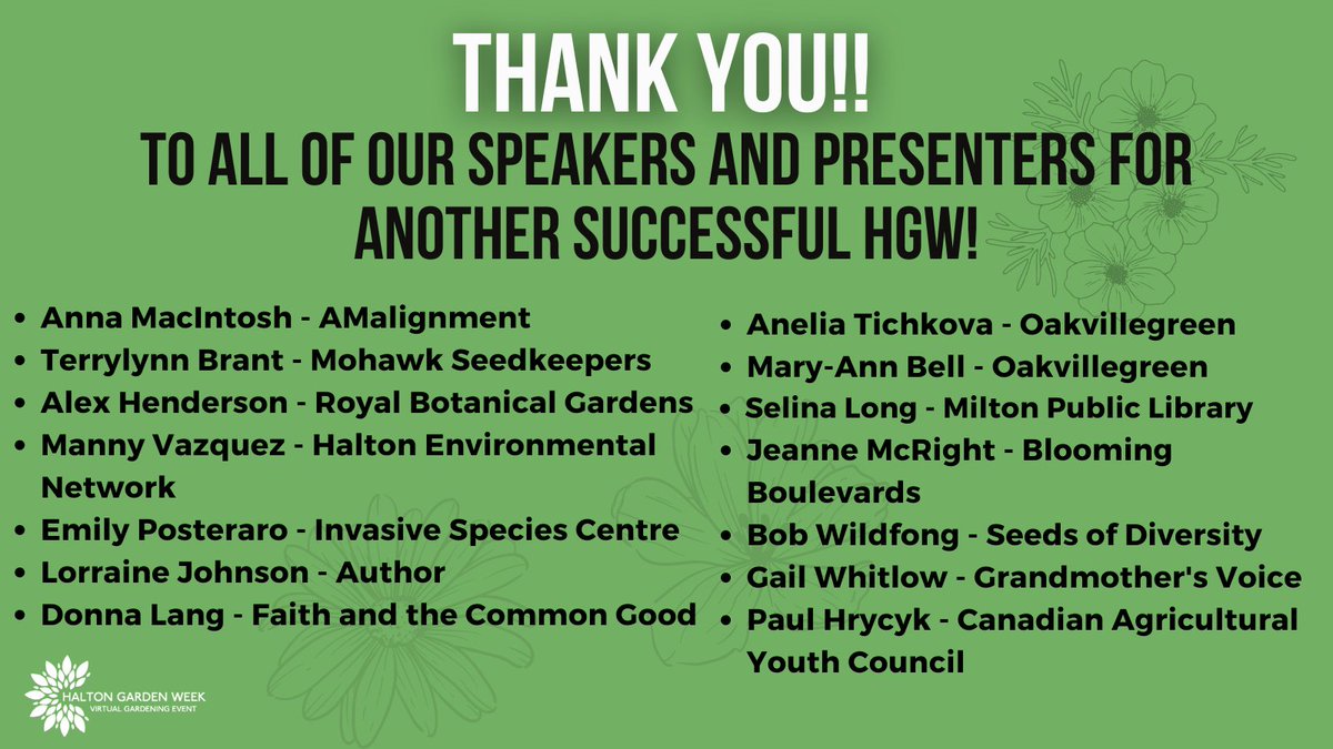Halton Food would like to thank each and every one of our speakers and presenters for making HGW 2023 such a success!