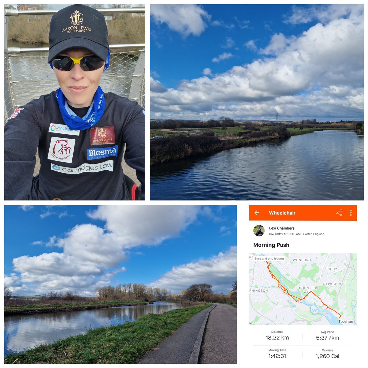 LexiAlyx's tweet photo. Very cold today π₯Ά Strong headwinds on the up hills πͺ can't wait for the warm days π Good session, all considered π @otterbrewery @CartridgesLaw @invictusactive @aaronlewisfound #doublelocks #blesma #crps #worldrecordtraining https://t.co/QxSN0NOl9e