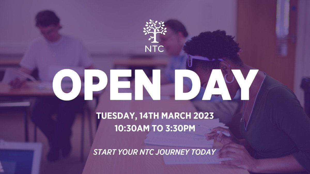 NTC_Manchester's tweet image. 📣 Our Spring Open Day is fast approaching! Book in today: form.jotform.com/223124062941144

📚 If you&apos;re interested in studying with us from certificate to PhD, then this Open Day is for you! You&apos;ll attend chapel, enjoy a free lunch, and sit in on a taster class. Join us!

#DiscoverNTC