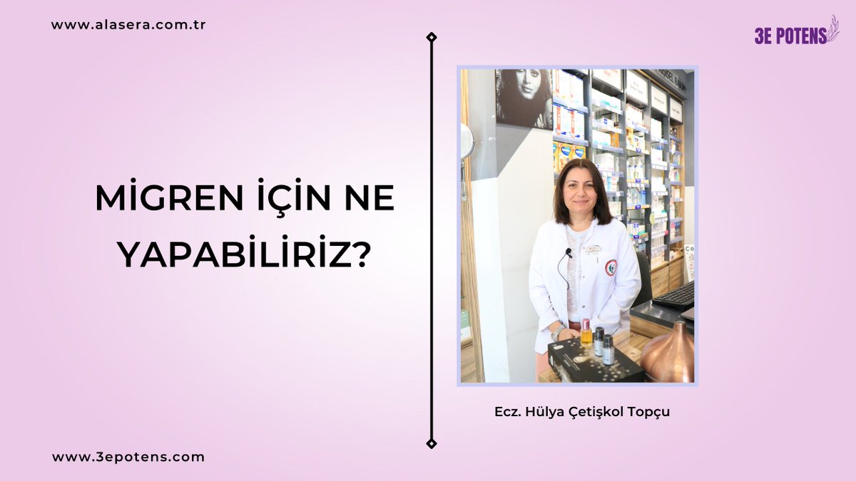 Migren İçin Ne Yapabiliriz? youtu.be/9ABHzI3MWVk  

#migren #3epotens #aromaterapi