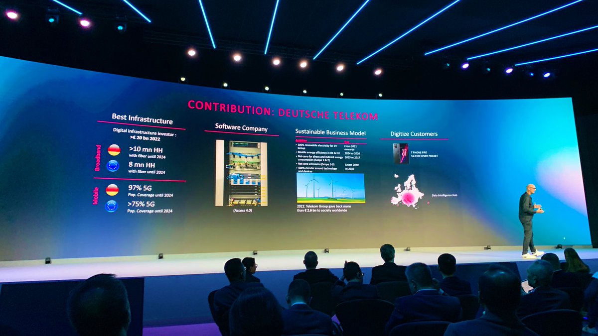 Fiery speech by <a href="/deutschetelekom/">Deutsche Telekom</a> CEO Tim Höttges today at #MWC23 in Barcelona calling for Europe to get out of its #comfortzone 🔥