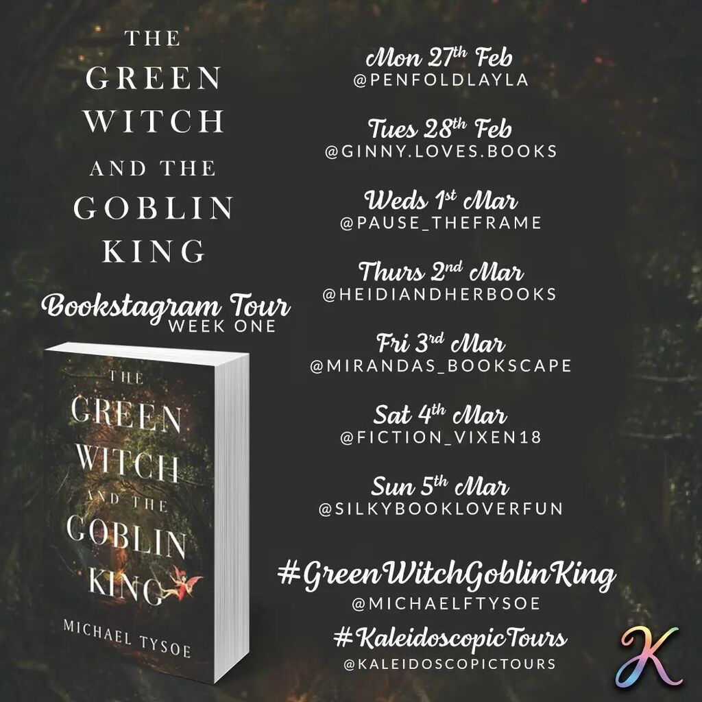 The second tour going on an adventure today is The Green Witch and The Goblin King by Michael Tysoe! 

Please do follow all of the fantastic bookstagramers taking part in this tour so you don't miss anything exciting. 

📖BLURB📖
Every year Miley-Alice… instagr.am/p/CpKvE88IHM2/