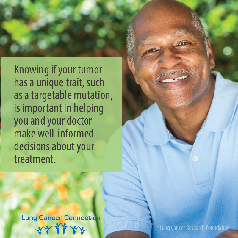 LungCancerConne's tweet photo. Your #cancerDNA is different than your #healthycellDNA. #cancerbiomarkers that respond to treatment do so because of the tumor’s unique genes structure, not your genes. #Biomarkertesting can help find effective treatments for your cancer. #LCC #targetedtherapies #LCRF https://t.co/dLzHAY0mny