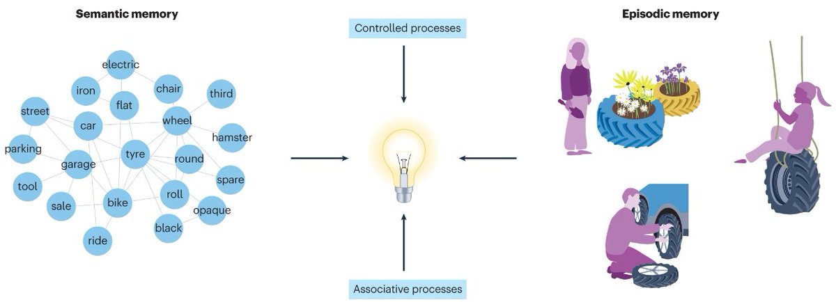 Nature Reviews Psychology (@natrevpsych) on Twitter photo 'The role of memory in creative ideation', a new Perspective by @BenedekMathias, <a href="/Roger_Beaty/">Roger Beaty</a>, <a href="/SchacterLab/">Schacter Memory Lab</a> & <a href="/yoed_kenett/">Yoed Kenett</a>
Web: go.nature.com/3Y6xVbx
ReadCube: rdcu.be/c6tRI 'The role of memory in creative ideation', a new Perspective by @BenedekMathias, <a href="/Roger_Beaty/">Roger Beaty</a>, <a href="/SchacterLab/">Schacter Memory Lab</a> & <a href="/yoed_kenett/">Yoed Kenett</a>
Web: go.nature.com/3Y6xVbx
ReadCube: rdcu.be/c6tRI