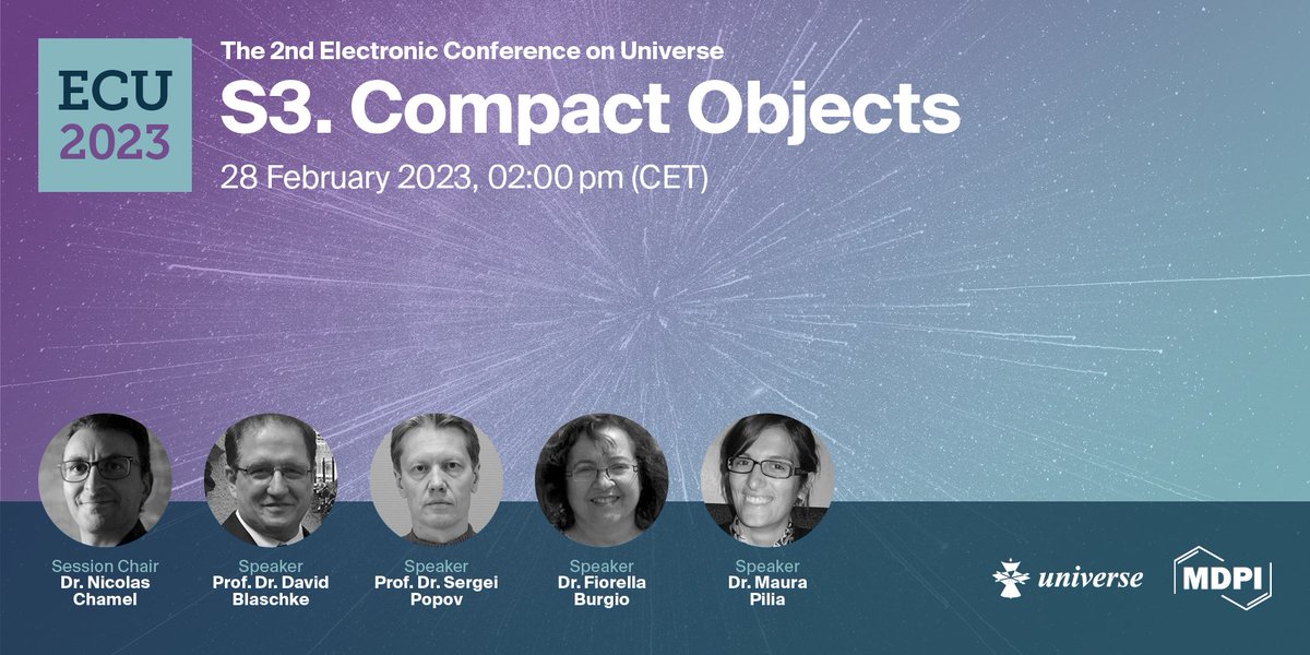 NicolasChamel's tweet image. Last chance to register for the upcoming #webinar on compact objects with reviews talks about observations of #NeutronStars and #FastRadioBursts, as well as theories of dense matter. #ECU2023 via @sciforum
Free registration here: 
ecu2023.sciforum.net/#livesession_r…