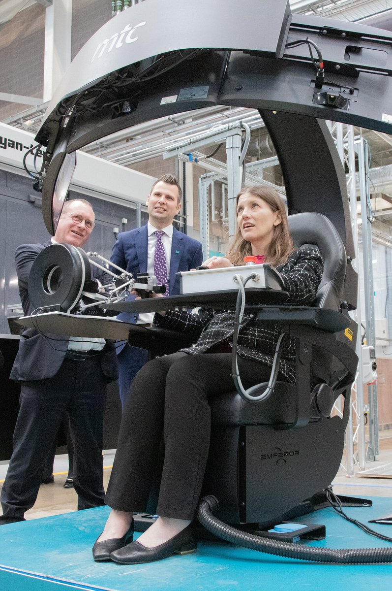 Great to welcome <a href="/michelledonelan/">Rt Hon Michelle Donelan</a> Secretary of State for <a href="/SciTechgovuk/">Department for Science, Innovation and Technology</a> to <a href="/the_MTC_org/">The MTC</a> with <a href="/Westminstrwings/">Katherine Bennett CBE</a> and <a href="/MarkPawsey/">Mark Pawsey</a> and share some of our leading-edge technologies. Looking forward to working together on #sciencesuperpower