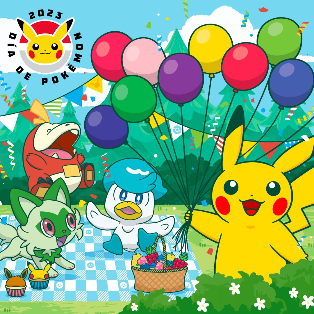 Pokemonlatam's tweet photo. ¡Feliz #DiadePokemon! 🤩

¡Celebra con nosotros los 27 años de Pokémon y no te pierdas todas las increíbles novedades que anunciaremos a lo largo del día!

📺 https://t.co/wi7X6sXreq

#PokemonDay https://t.co/JR1VDE1Smt