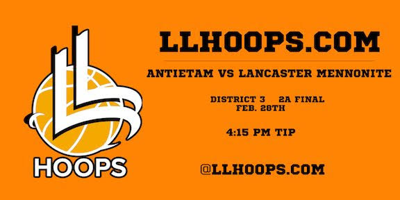 LancasterMenno's tweet photo. LM Boys and Girls Basketball are in the District Finals! Their games are tomorrow, 2/28, at The Giant Center in Hershey, PA! The Girls game will be at 2:30 PM, and the Boys will play at 4:15 PM. Go Blazers! LLHoops will be broadcasting the Boy's game here: https://t.co/q9mrgThnzP https://t.co/Ma9ucP6Oy3