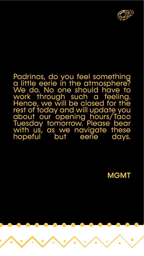 ElPadrinoNG's tweet photo. Stay safe, stay sound, stay hopeful. ✨ https://t.co/H9WgP4Ysro