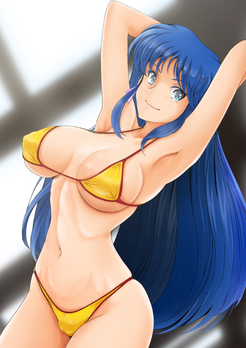 今日も過去絵!
ダーティーペアのユリさんビキニなのぜ。 