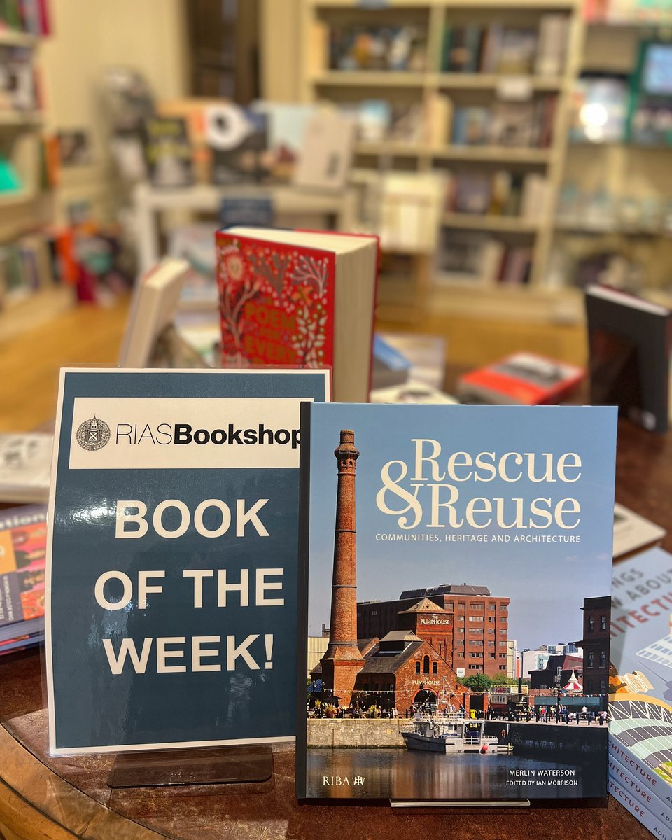 BookshopRIAS's tweet photo. ⭐️ BOOK OF THE WEEK ⭐️
‘Rescue & Reuse’ by Merlin Waterson, edited by Ian Morrison.
‘This book celebrates the pioneering work of both the architects and communities who have played a vital role in safeguarding the buildings they value’
#RIASBookshop #RIAS https://t.co/H1sBacckFx