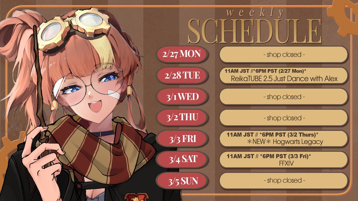 ReikaAKAVirtual's tweet photo. ⚙️#TodoReiSchedule Feb 27th - Mar 5th!⚙️
We're going back to school✏️❤️🔥
also lots of dancing 💃💃💃
Come hangout!
🔧https://t.co/raEI7EtcuJ
⚙️#todorei
🎨#todoreiart by @Mizutsunya
#VTuberUprising #ENVtuber https://t.co/kdctHK7Ck6