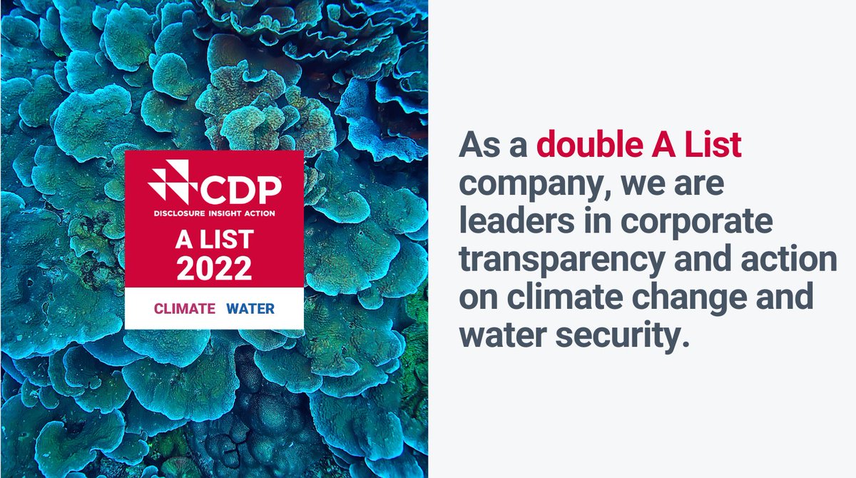 Incredibly proud of our team at <a href="/DominionEnergy/">Dominion Energy</a> achieving CDP’s A List status for both Water and Climate. Continuing to lead the pack while ensuring safe, reliable, and affordable energy for our customers. <a href="/CDP/">CDP</a> #climateaction #watersecurity #transparency