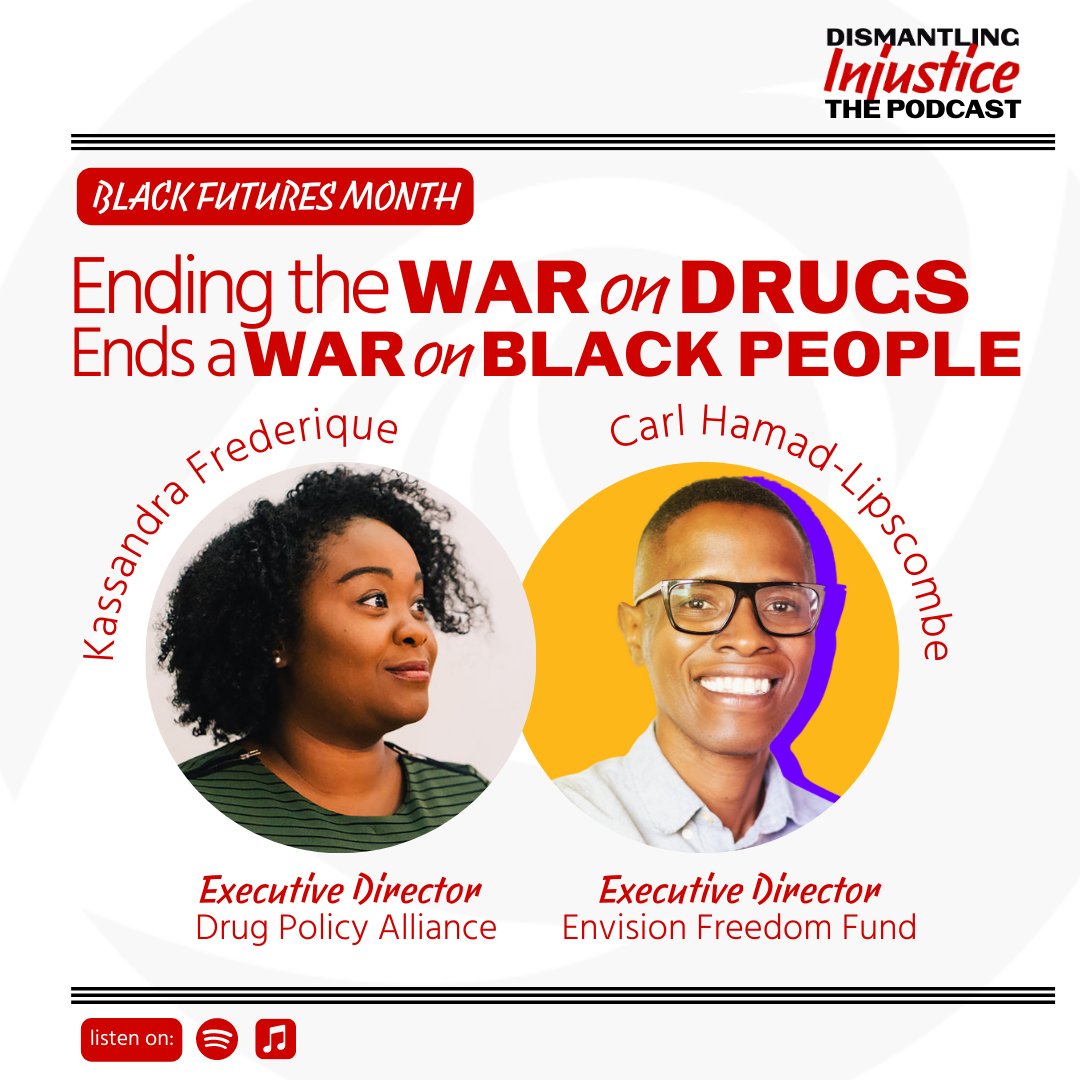 Concluding our series for #BlackFuturesMonth, Carl sits down with @Kassandra_Fred of @DrugPolicyOrg, to discuss one of the most destructive forces in our history: the so-called War on Drugs. Imagine with us what a post-war future could look like. 🎧 apple.co/3Sp1q73