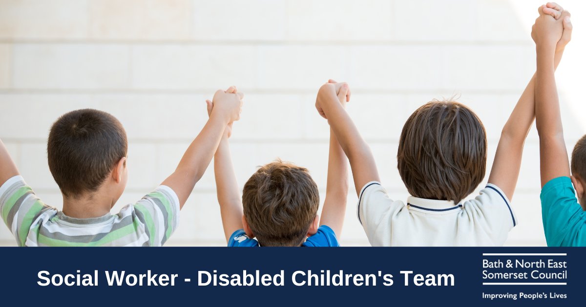 An exciting opportunity has arisen for a qualified Social Worker to join our Disabled Children’s Team within the Care Outcomes Service.

#socialworker #childrenscare #bathjobs

ow.ly/182h50N3roH