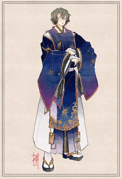 個人だと和服ファウスト描きがち 