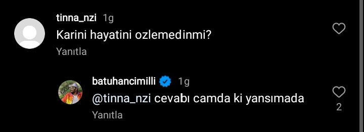 sufleperisi's tweet photo. Batu'nun son reels videosunda yaptığı yorum... Nurbatçılar uuluyorlar #nurbat https://t.co/tRVH5RB7nD