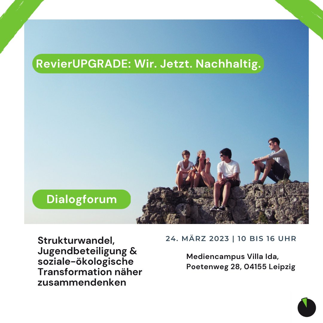 UfUberlin's tweet photo. Aufgepasst!📢Du machst dich für #Jugendbeteiligung und eine soziale-ökologische Gestaltung des Strukturwandels stark? Dann sei dabei! Wir und die @BUNDjugend veranstalten das Dialogforum: "RevierUPGRADE. Wir. Jetzt. Nachhaltig." Hier geht's zur Anmeldung: 
https://t.co/suNSjvNuDN https://t.co/5TMz1frnDT