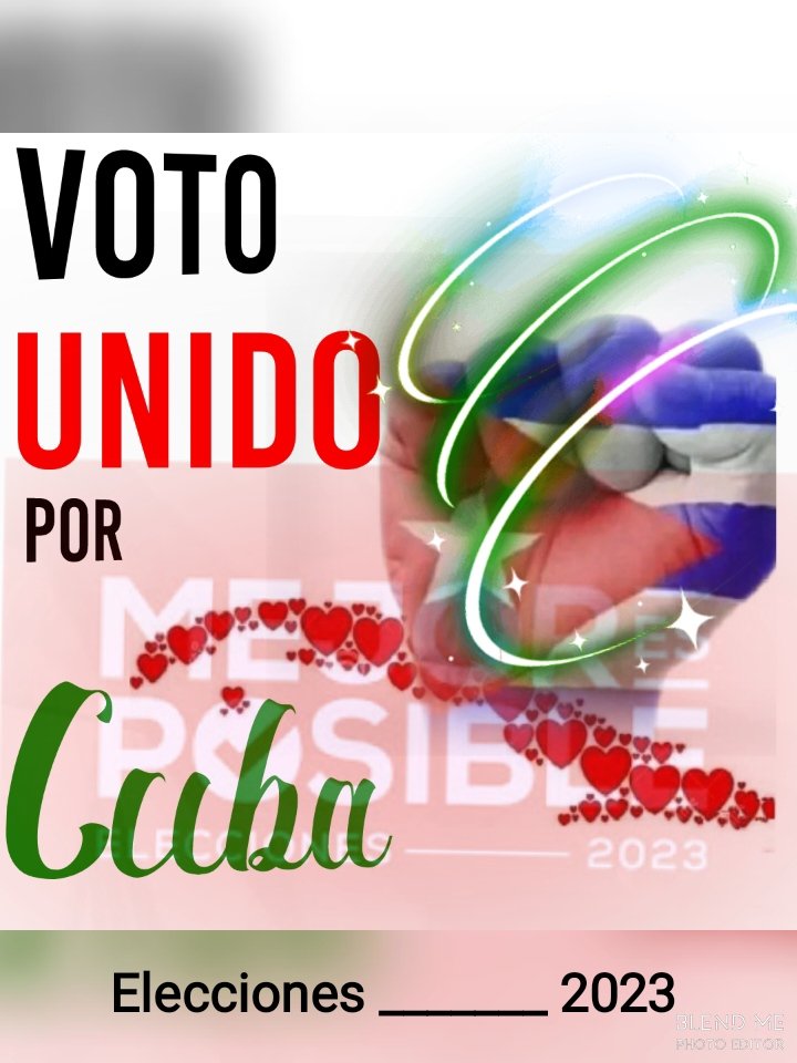 El próximo 26/3 en toda #Cuba Elecciones d los diputados al Parlamento.Todos con condiciones probadas,por eso mi voto es unido por todos #MejorEsPosible <a href="/BYuniaky/">Yuniasky Crespo Baquero.</a> <a href="/MarisolFFerrer/">Marisol Fuentes Ferrer</a> <a href="/IvanPerez2021/">Iván Pérez</a> <a href="/pcc_escuela/">Nancy Labrada E.P</a> <a href="/ZoelSanchez/">Zoel Sanchez</a> <a href="/yuleikisBermude/">Politica ideológica PCC San Nicolás</a> <a href="/MaydaSurez1/">Mayd@ SC ✨️🌸🌹🌼✨️</a> <a href="/MylanisAlfonso/">Mylanis Alfonso</a>