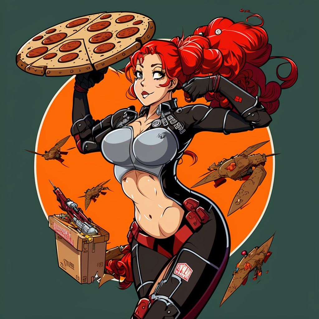 edieskyeauthor's tweet photo. But also apparently there's an AU where Ember delivers pizza, sexily. #Midjourney #Goofery #TitanMage https://t.co/e88PNGSdgC