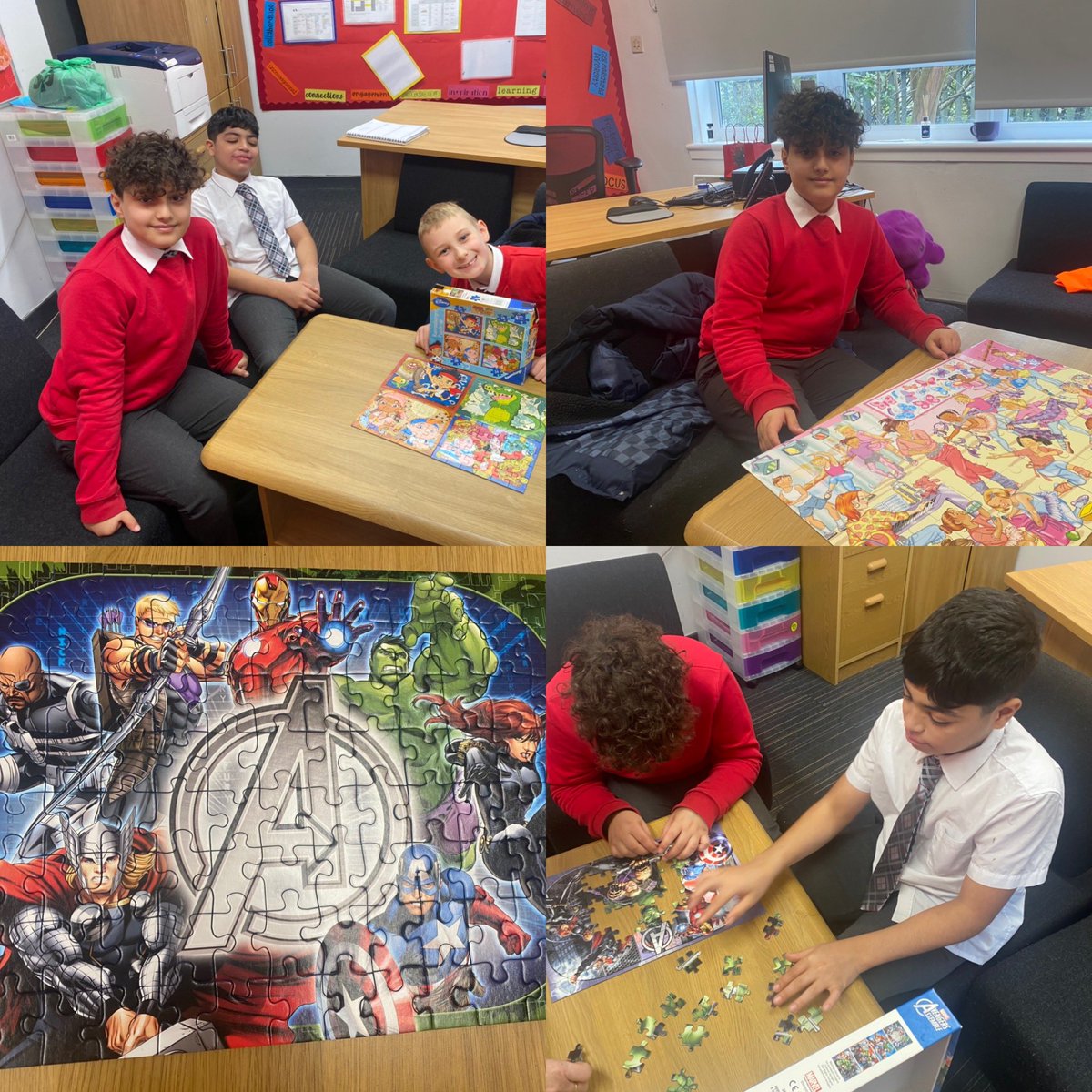 CorpusChristi_K's tweet photo. More jigsaws,team building and some even went looking for their own jigsaws at the weekend !! #success #letsfigureitout #puzzles https://t.co/NyxVmPTf84
